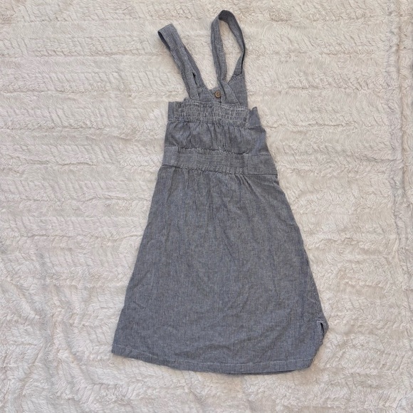 Aventura gray & White Striped Sleeveless Midi Dress | Size Medium Coastal Casual - Picture 2 of 4